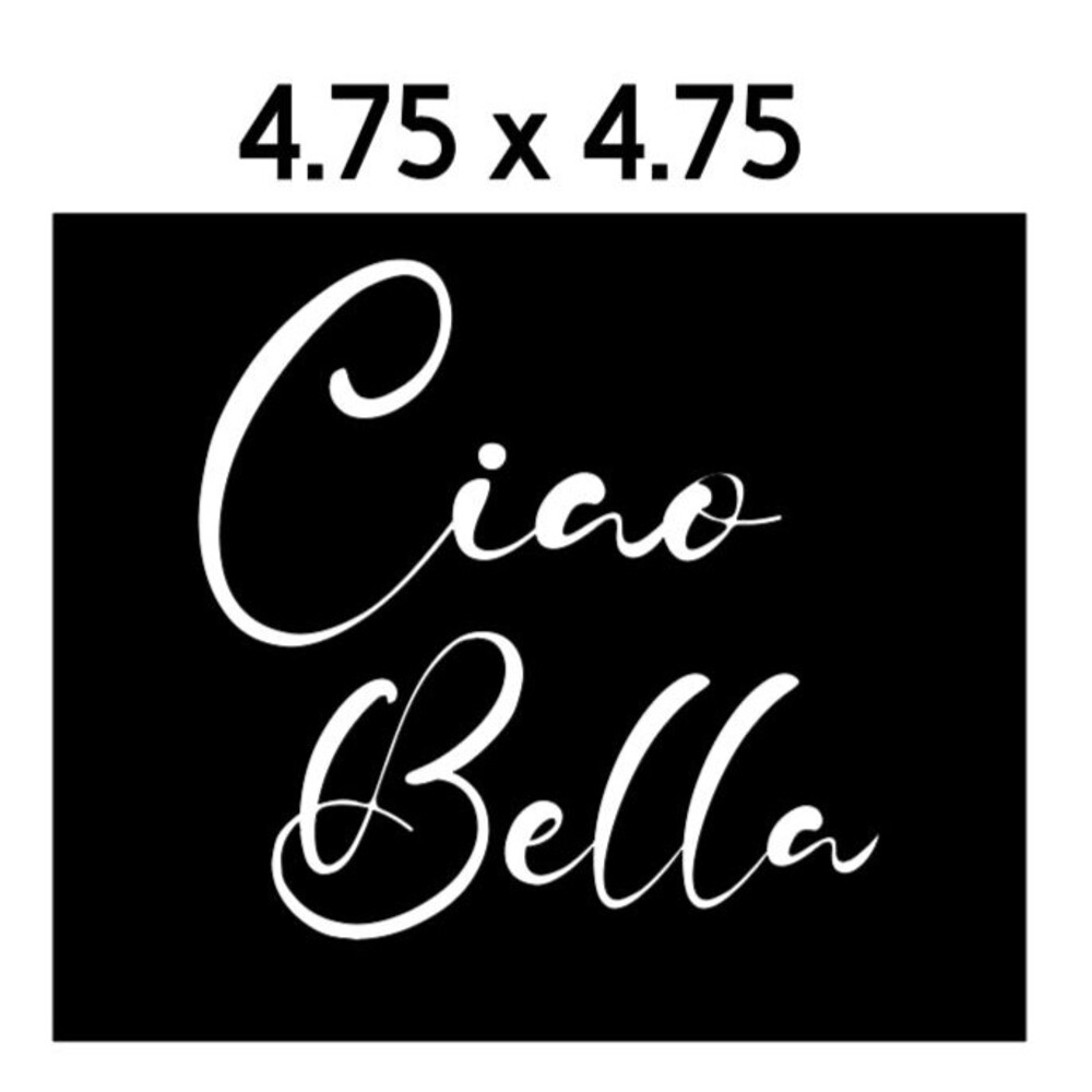 Italian Quotes Lot of 2 Vinyl Car Decal stickers Ciao Bella Journal Laptop Cell - Picture 2 of 3